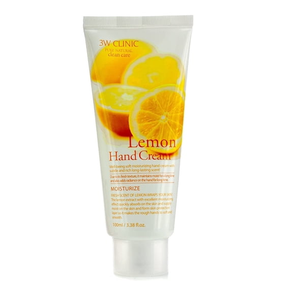 3W Clinic Crème pour les Mains Citron 3,38 Onces