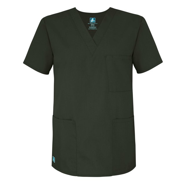 Adar Universal Unisex V-Neck Tunic 3 Pocket Scrub Top (Available in 39 Colors)