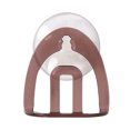thumbnail image 2 of Oleegame 1PC Shower Soap Dish With Hook Kitchen Sink Soap Rack Drainer Rack Sink Rack Kitchen Suction Cup Sponge Brown, 2 of 3