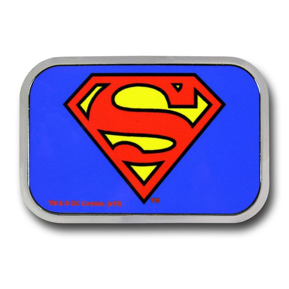 Superman Symbole de Couleur Boucle de Ceinture Rectangulaire