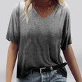 thumbnail image 1 of zanvin Haut pour Femmes, T-shirt Ample Décontracté à Col en V à Manches Courtes avec Imprimé Mode pour Femmes, 1 of 4