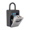 thumbnail image 1 of Key Lock Box , Wall Mounted Aluminum Alloy Key Safe Box Weatherproof 4 Digit Combination Keys Storage Lock Boxes ,Built to Last, 1 of 6
