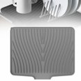 thumbnail image 1 of 2025 Upgrade Silicone Dish Drying Mat For Kitchen Counter Extra Large Dish Drying Pad Heat & Water Silicone Dish Drying Mats With Drain Lip For Drying Dishes Rack, 1 of 7