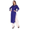 thumbnail image 3 of Phagun Kurta Longue de Soirée pour Femmes, Kurti Brodée de Designer, Tenue Ethnique, Kurta en Rayonne, 3 of 6