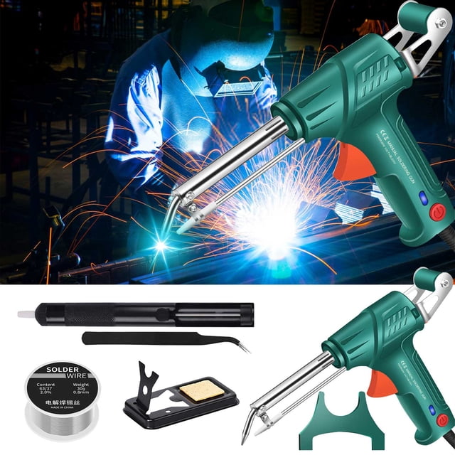 EGNMCR New Handheld Soldering Guns 110V With Light Multifunctional Semi-automatic Soldering Guns 60W Soldering Iron Soldering A soldering welding machine