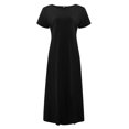 thumbnail image 4 of Robe Midi Décontractée à Manches Courtes et Manches Courtes pour Femmes, 4 of 5