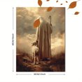 thumbnail image 3 of Toile Murale Religieuse Berger et Agneau 15,75 X 11,81 Pouces, 3 of 8