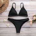thumbnail image 2 of DPTALR Women Solid Bikini Push-Up Pad Swimwear Bathing Beachwear Set, 2 of 3