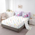 thumbnail image 3 of Cartoon Princess Mermaid 7 Piece Comforter Set Full Bed in a Bag,Ocean Jellyfish Shell Bedding Sets Sliver Fish Scale Sheet Set with Comforter, 3 of 5