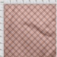 thumbnail image 4 of oneOone Cotton Poplin Peach Fabric Check Sewing Craft Projects Fabric Prints By Yard 42 Inch Wide, 4 of 4