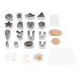 thumbnail image 1 of Clay Earing Cutters,  Clay Cutters Set 60 Earrings Accessories 30 Circle Shape  For Crafts, 1 of 8