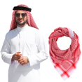 thumbnail image 3 of Turban Rouge Heardband pour Homme, Foulard de Mode Musulmane, Textile, Artisanat, Foulard, Turban, 3 of 3