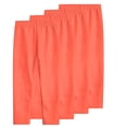 thumbnail image 2 of YUNAFFT Girls Stretchy Soft Leggings 3-12Y 4-Pack Lycra Spandex Pure Color Breathable Base Layer Pants, 2 of 9