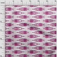 thumbnail image 3 of oneOone Viscose Chiffon Purple Fabric Asian Block Fish Craft Projects Decor Fabric Printed By The Yard 42 Inch Wide, 3 of 4