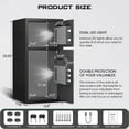thumbnail image 2 of karbeen 6.0 Cu ft Digital Keypad Home Safe, Large Safe Box Fireproof with Deposit Slot & Dual Alarm System, Money Safe With Mute Function and LED Light, Security Box for Money Valuables, 2 of 9