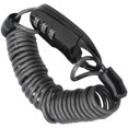thumbnail image 4 of Bike Helmet Cable Lock, Anti Theft Password Lock 2.2x1.0in Steel Wire Lock Rope Easy To Carry Zinc Alloy  For Bicycle Black, 4 of 8