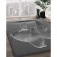 thumbnail image 3 of Ahgly Company Tapis d'Intérieur Lavable à la Machine, Carré, Transitionnel, Gris, Tapis de Zone, 4 Pieds Carré, 3 of 7