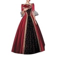 thumbnail image 1 of UPPADA Gothic Costumes pour Femmes à Manches Longues Victorian Dresses Robe Corset Grande Taille Robe Maxi Fluide Robe de Fête Robe Cocktail Robe Lacée Robe de Mascarade Jolies Robes de Bal Aubaines du Jour Liquidation à Moins de 5,00, 1 of 7