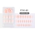 thumbnail image 3 of ziyahi False Nail Wearable Perfect Matching Simple to Wear No Irritating Odor Fake Fingernail Breathable Press Type Adjustable Paster Type 16 Type 32 F741 1Set, 3 of 6