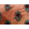 thumbnail image 4 of oneOone Cotton Silk Fabric Leaves & Floral Block Decor Fabric Printed BTY 42 Inch Wide, 4 of 4