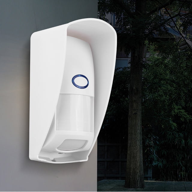 TOPINCN Wireless Alarm System PIR Detector, Outdoor PIR Motion Detector, Rainproof Outdoor Wireless PIR Infrared Motion Detector for Home Alarm Security System