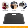 thumbnail image 4 of Anti Fatigue Floor Mat, 18 x 22 Inch Portable Comfort Mat Standing Desk Mat Non Slip Waterproof, Black, 4 of 6