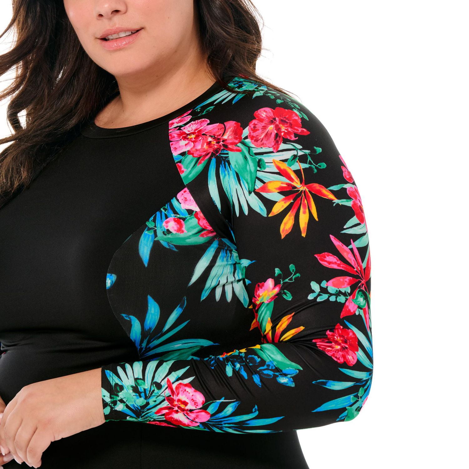 Haut de maillot rashguard à manches longues pour femme Krista Plus