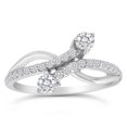 thumbnail image 1 of 1/2ctw Diamond Two Stone Ring in 10k White Gold, 1 of 1