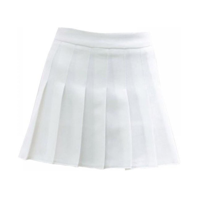 Jupe de Tennis pour Femmes et Filles Blanche Taille Haute à Carreaux Patineuse Évasée Plissée Mini Robe m Minuit