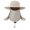thumbnail image 3 of Outdoor Sun Protection Neck Face Cover Flap Cap Wide Brim Hiking Fishing Hat, 3 of 8