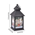 thumbnail image 3 of JASKFLY Plastic Portable Lamp Set of 2 Battery Powered Christmas Snow Lanterns with LED Lights Indoor Decor for Tabletop and Hanging,Home Decoration|Plastic,Multicolor, 3 of 8