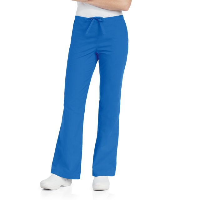 Landau Essentials Pantalon d'Uniforme à Jambe Évasée pour Femmes : Coupe Classique et Décontractée, Cordon de Serrage/ Taille Élastique 8335