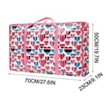 thumbnail image 3 of Pompotops Extra Large Reusable Storage Bags With Strong Handles & Zippers, Heavy Duty Washable Moving Bag, Waterproof Closet, Underbed Organizer For Bedding, Blanket Clearance, 3 of 4