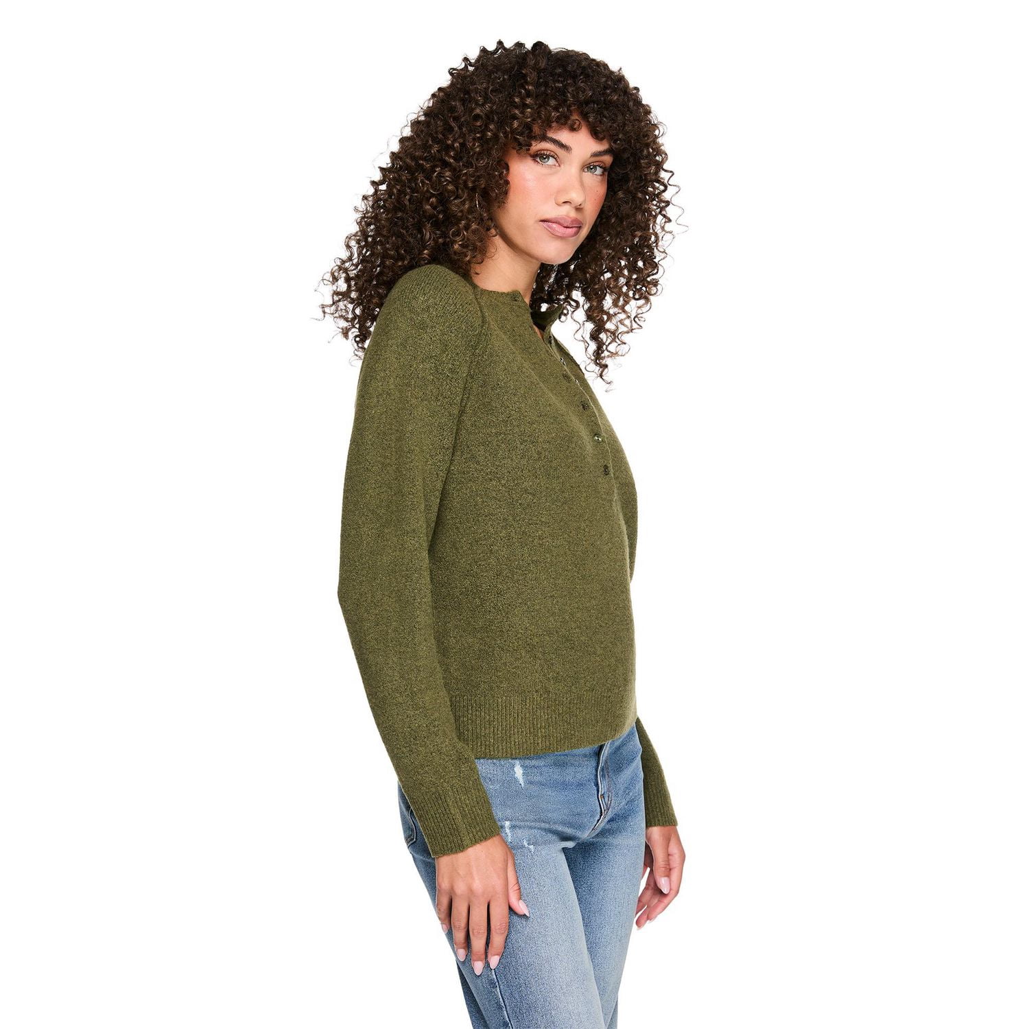 Chandail à encolure henley George pour femmes