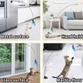 thumbnail image 5 of 3 Pcs Tête de Rechange en Plumes Jouet pour Chat Jouet Interactif, 5 of 5