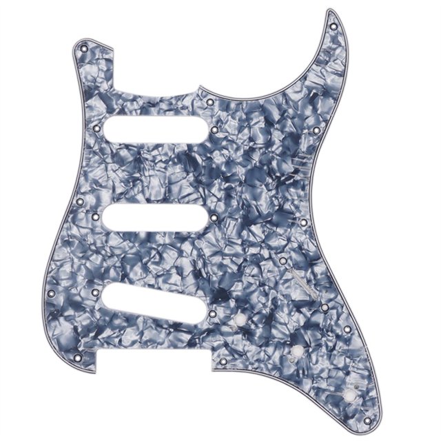 11 Trous Coloré Celluloïd Plaque de Rayure de Protection de Guitare pour Guitares Strat SSS