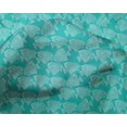 thumbnail image 4 of oneOone Silk Tabby Fabric Fish Block Print Fabric By The Yard 42 Inch Wide, 4 of 4