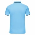 thumbnail image 4 of Timegard Womens Tops Plus Size Breathable Lapel V Neck Button Short Sleeve Loose Blouse Summer Casual Unisex, 4 of 8