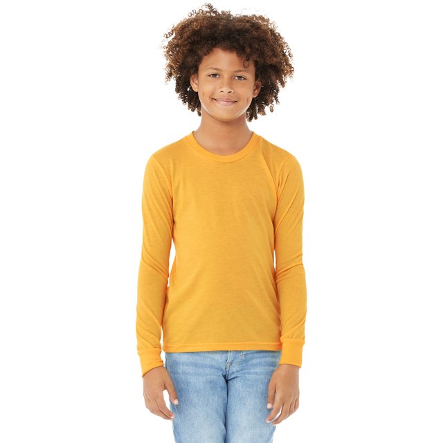 Bella + Canvas T-Shirt à Manches Longues en Jersey pour Jeunes