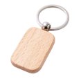 thumbnail image 2 of Wood DIY Key Chain Portable Man Woman Woman Paintable Hanging Replacement Paintable Hanging Crafts Making Bag Handbag Clothes Automotive Keychain Accessories Square, 2 of 9