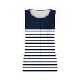 thumbnail image 4 of UPPADA Camisoles Mignonnes pour Femmes Tendance Col Rond à Fleurs Hauts d'Été Sans Manches Blouses Chic Décontracté Débardeurs Graphiques Bleu Marine,P, 4 of 5