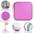 thumbnail image 4 of DVD Case, 48 Capacity Purple CD Hard Plastic Storage Case Holder Wallet, 4 of 6
