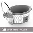 thumbnail image 4 of BLACK+DECKER Slow Cooker | 7 Quart (8+ Servings) | Dishwasher Safe | Geometric Pattern | White | SC1007D, 4 of 8