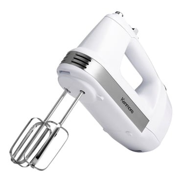 Kenmore 5-Speed Hand Mixer with Beater & Blender Attachments, Easy to Use for Baking & Cooking