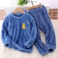 thumbnail image 2 of Toddler Kids Boys Girls Baby Stuff for Newborns Winter Long Sleeve Cartoon Toddler Boy Summer Clothes Prints Fleece Tops Pants Toddler Boy Beach Outfit 2Pcs Outfits Clothes Set, 2 of 6
