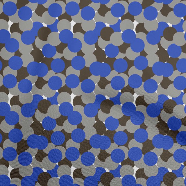 oneOone Viscose Chiffon Medium Blue Fabric Geometric Sewing Craft Projects Fabric Prints By Yard 42 Inch Wide
