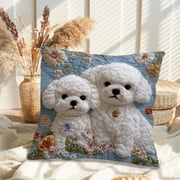 Amzcrzy Flock Pillowcase Bedspread & Coverlet Sets Cute Animals Print Pillow Set Bedroom Living Room Sofa Cushion 45X45 Cm for Sofa Living Room Decoration Bedding Bedding Comforter Sets Bedding Set