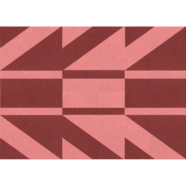 Ahgly Company Tapis d'Intérieur Rectangulaires Transitionnels Rouges Lavables à la Machine, 2 Pieds x 3 Pieds