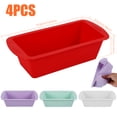 thumbnail image 4 of 4Pcs Silicone Bread Loaf Pan Non Stick Loaf Baking Mold Heat Resistant Silicone Baking Pan Reusable Bread Toast Mold Easy Release Silicone Baking Mold Rectangular Loaf Tin for Kitchen Cake Bread, 4 of 7