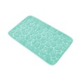 thumbnail image 1 of Bath Rug Memory Foam Mat 3D Pebble Aqua Blue 32"L x 20"W, 1 of 6